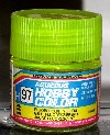 H-97 FLUORESCENT YELLOW -  AQUEOUS HOBBY COLOR - NUEVA FORMULA. ALTA CONCENTRACION.  FLUORESCENTE.