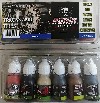 TRACK AND TIRES SET - EQUIPO BASICO DE 6 COLORES DE OXIDACION.  PINTURA  ACRILICA DE 10ml.