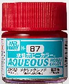 H-87  METALLIC RED -  ROJO METALICO - AQUEOUS HOBBY COLOR - NUEVA FORMULA. ALTA CONCENTRACION. 